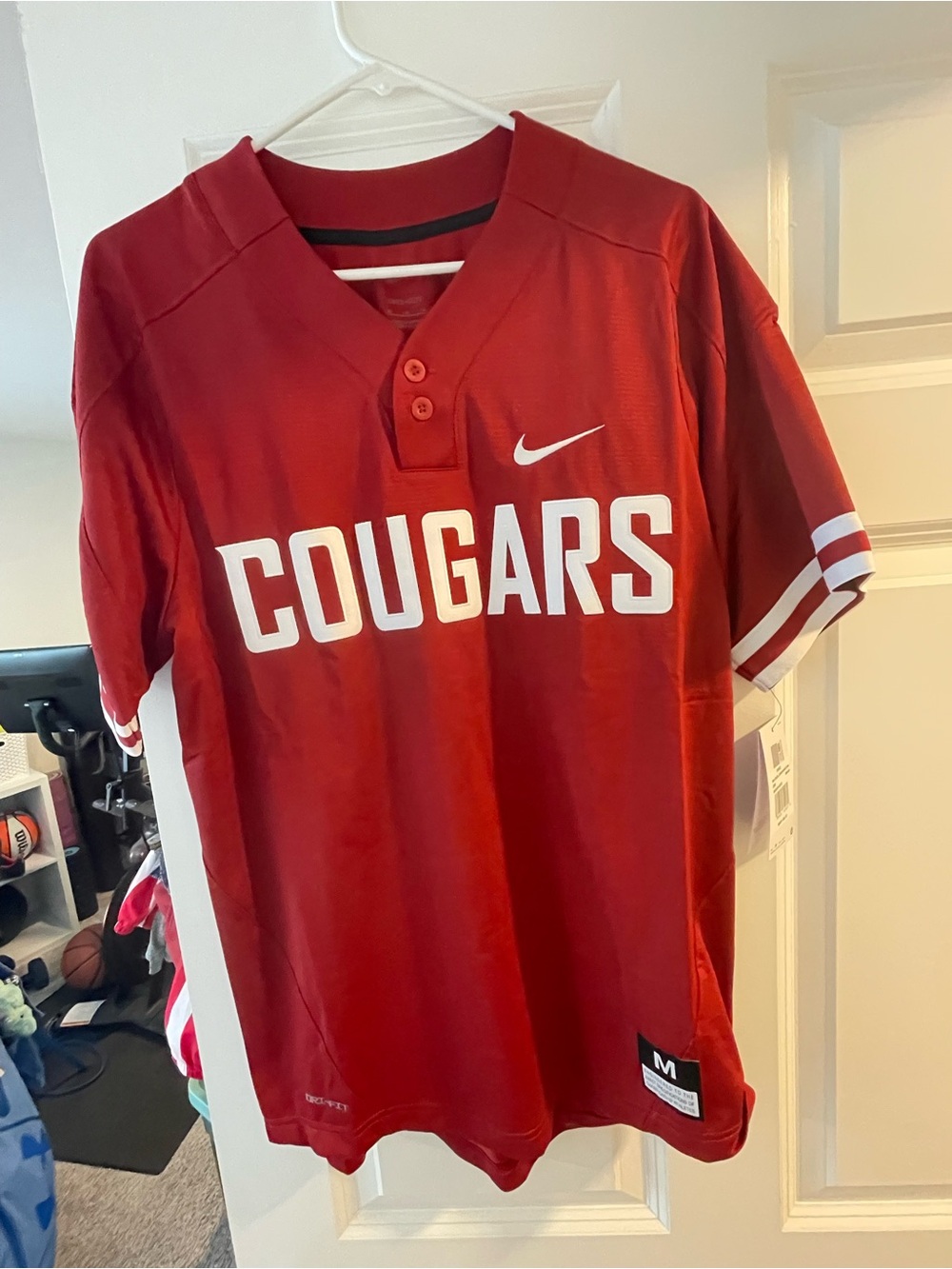 Washington State Cougars Baseball Jersey Size Medium Nike Dri Fit. Brand New NWT